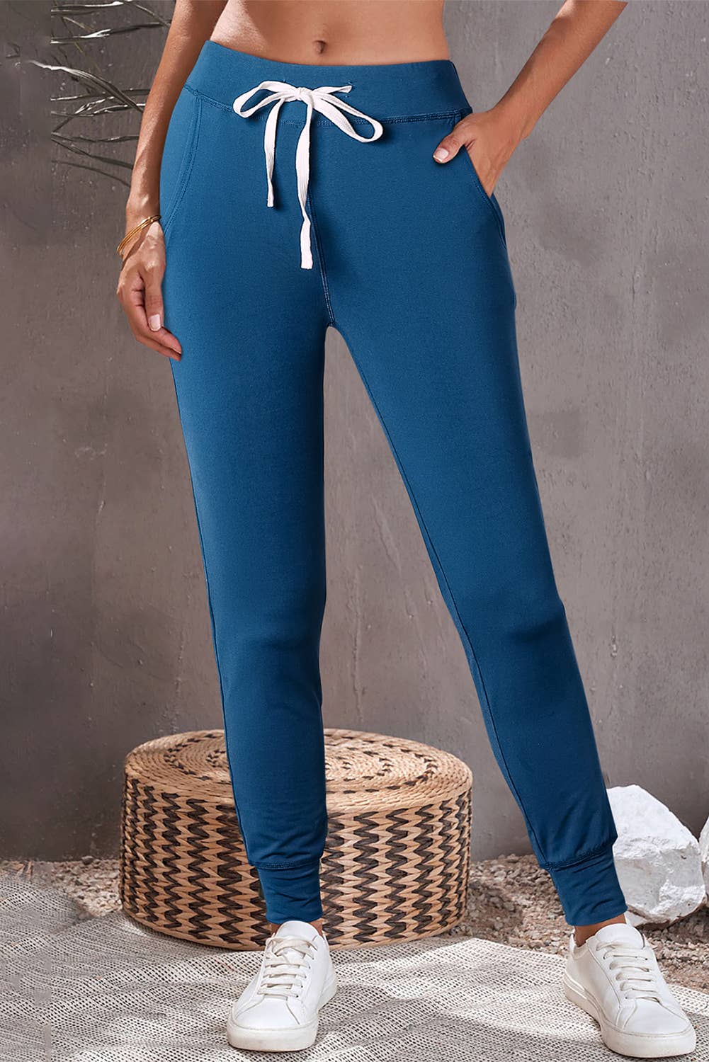 Solid Drawstring Joggers