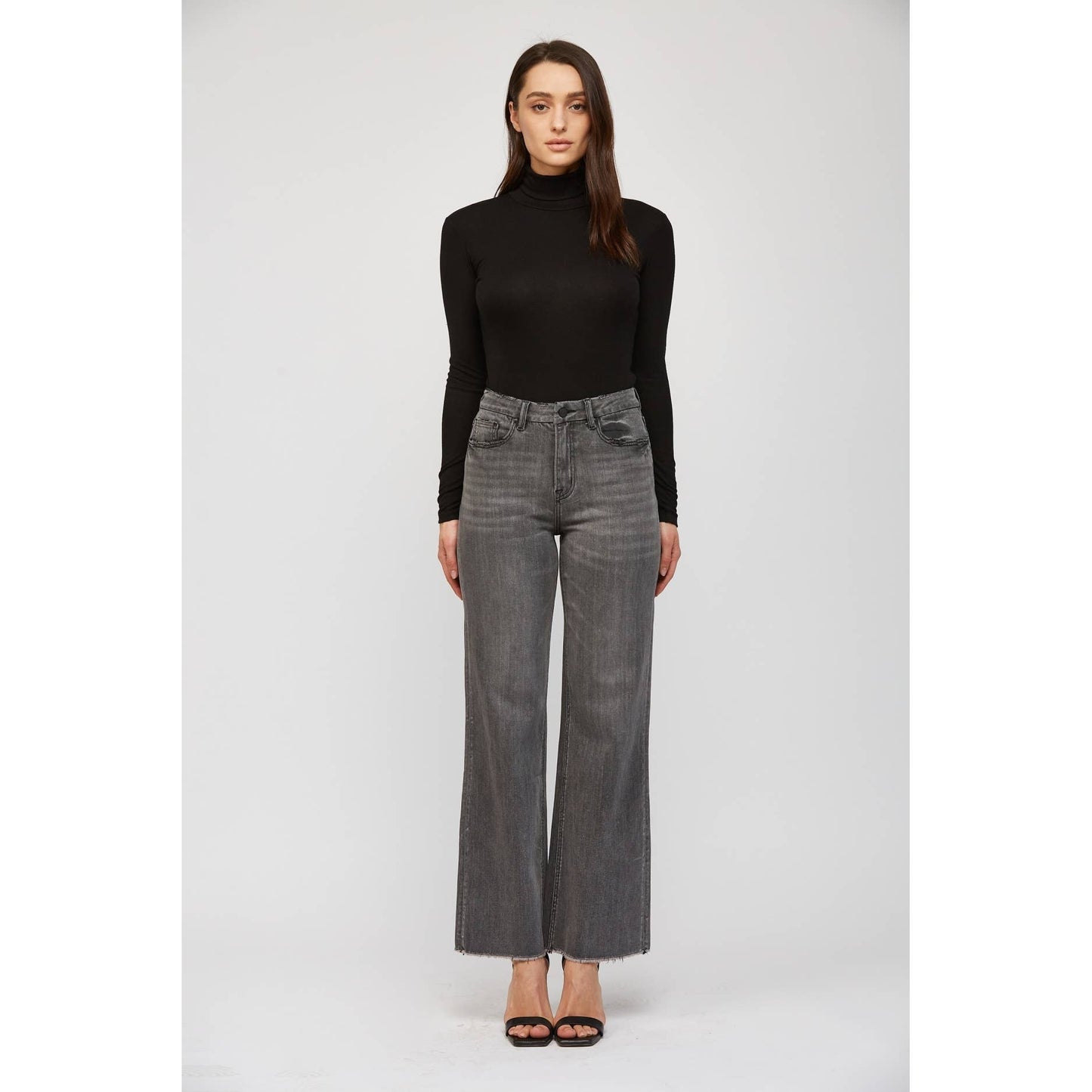 Black High Rise Denim