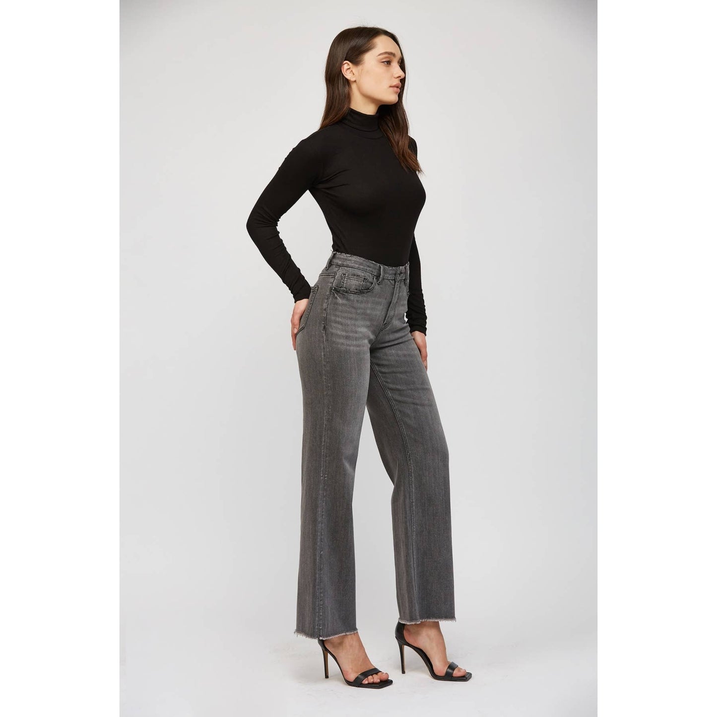 Black High Rise Denim