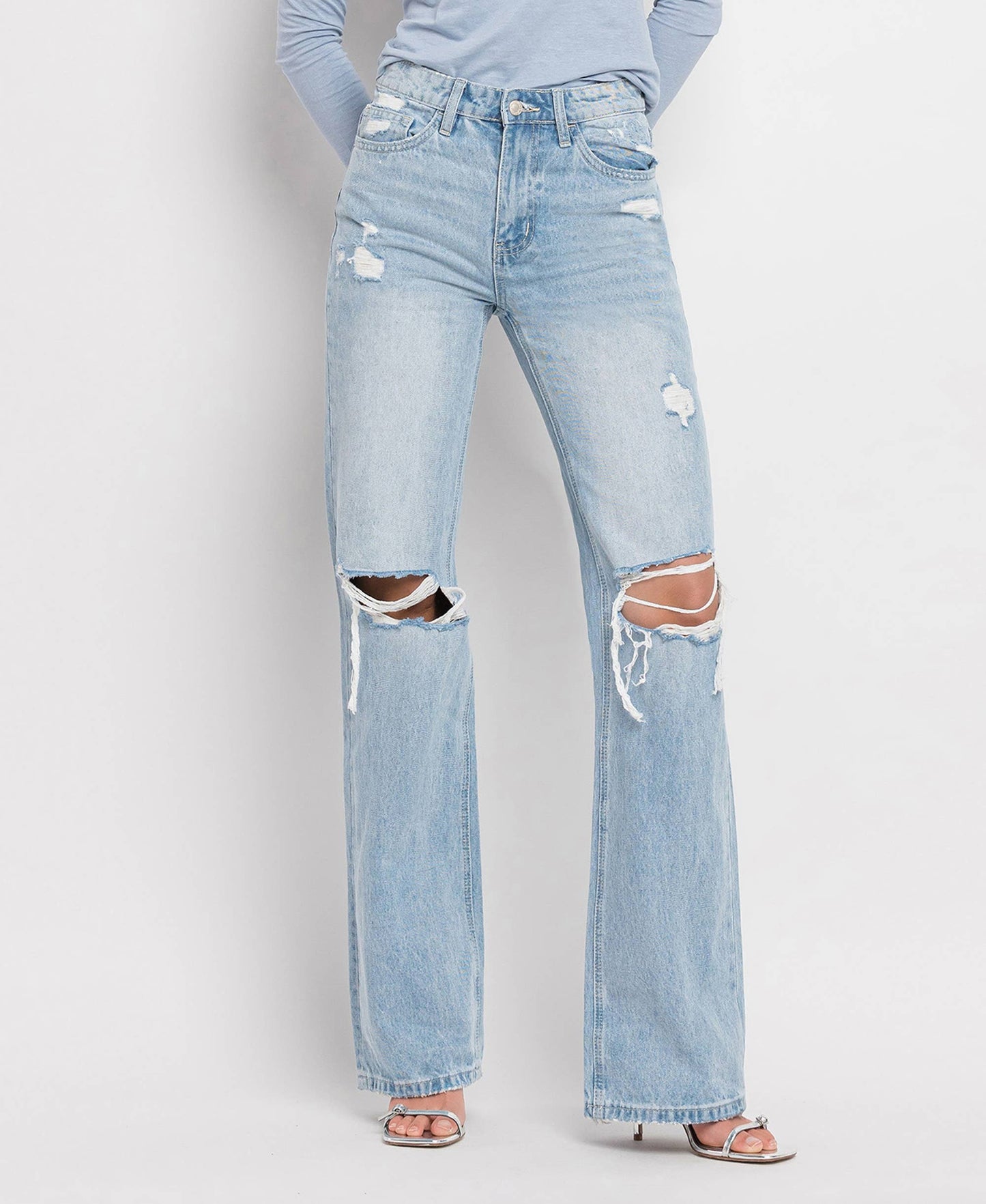 90'S VINTAGE SUPER HIGH RISE FLARE