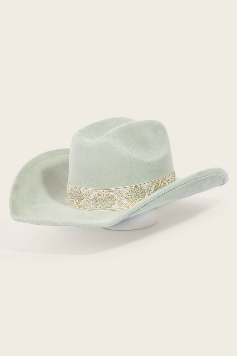 Western Intricate Band Cowboy Hat