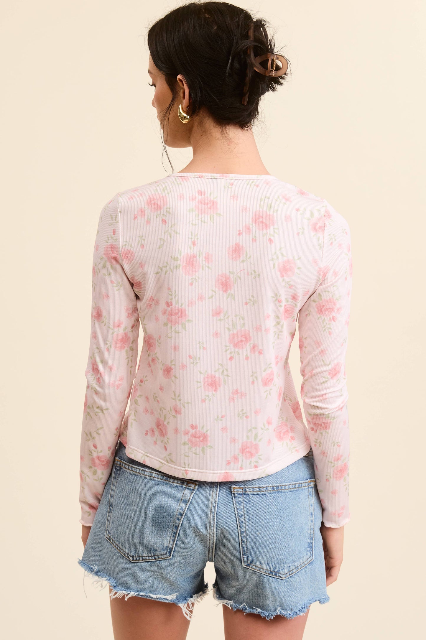Floral Print Cardigan