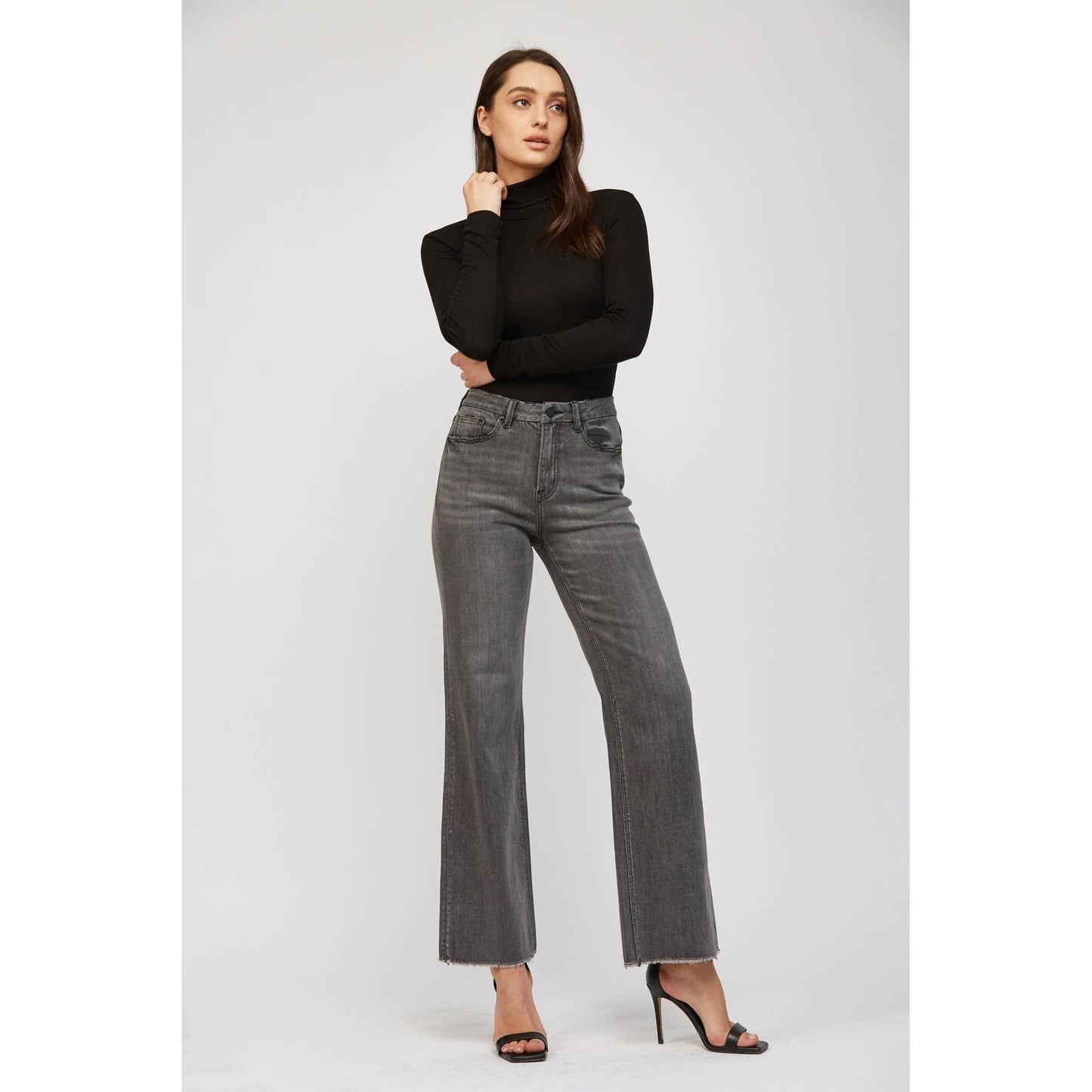 Black High Rise Denim