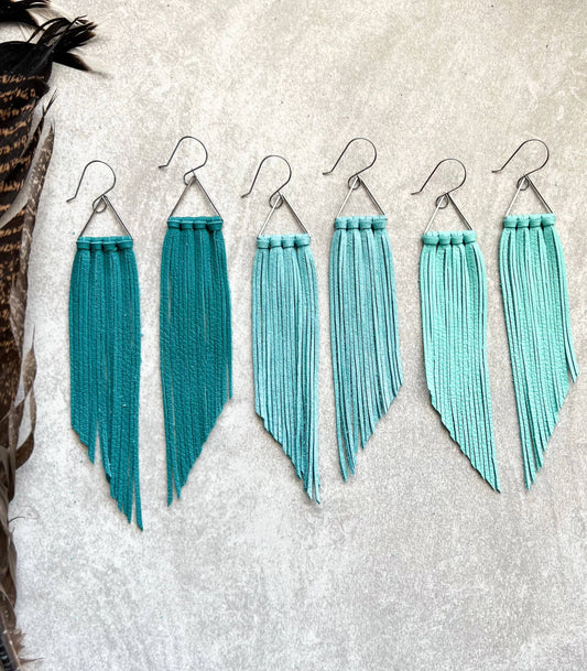 Triangle Fringe Earrings