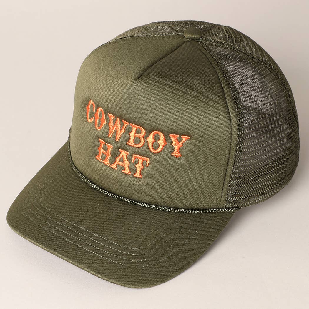 Cowboy Hat Trucker Hat