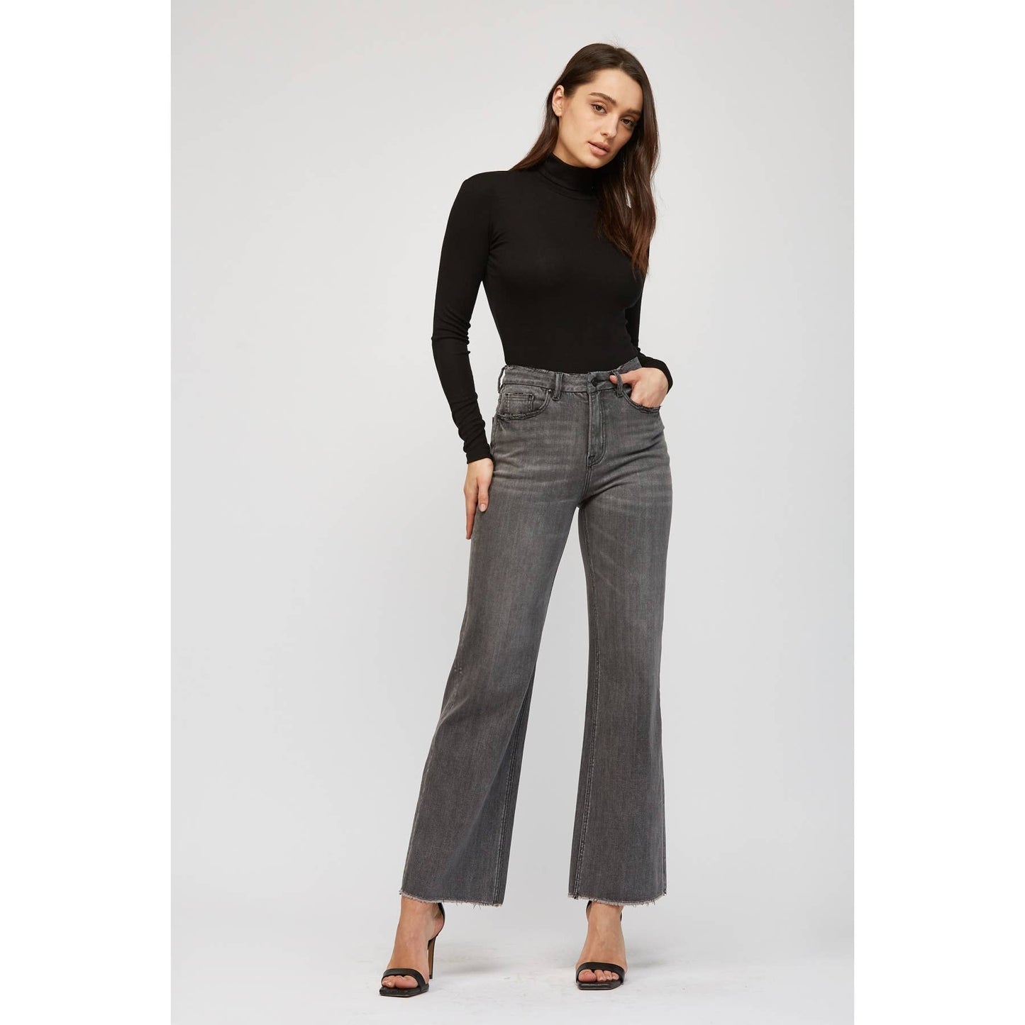 Black High Rise Denim