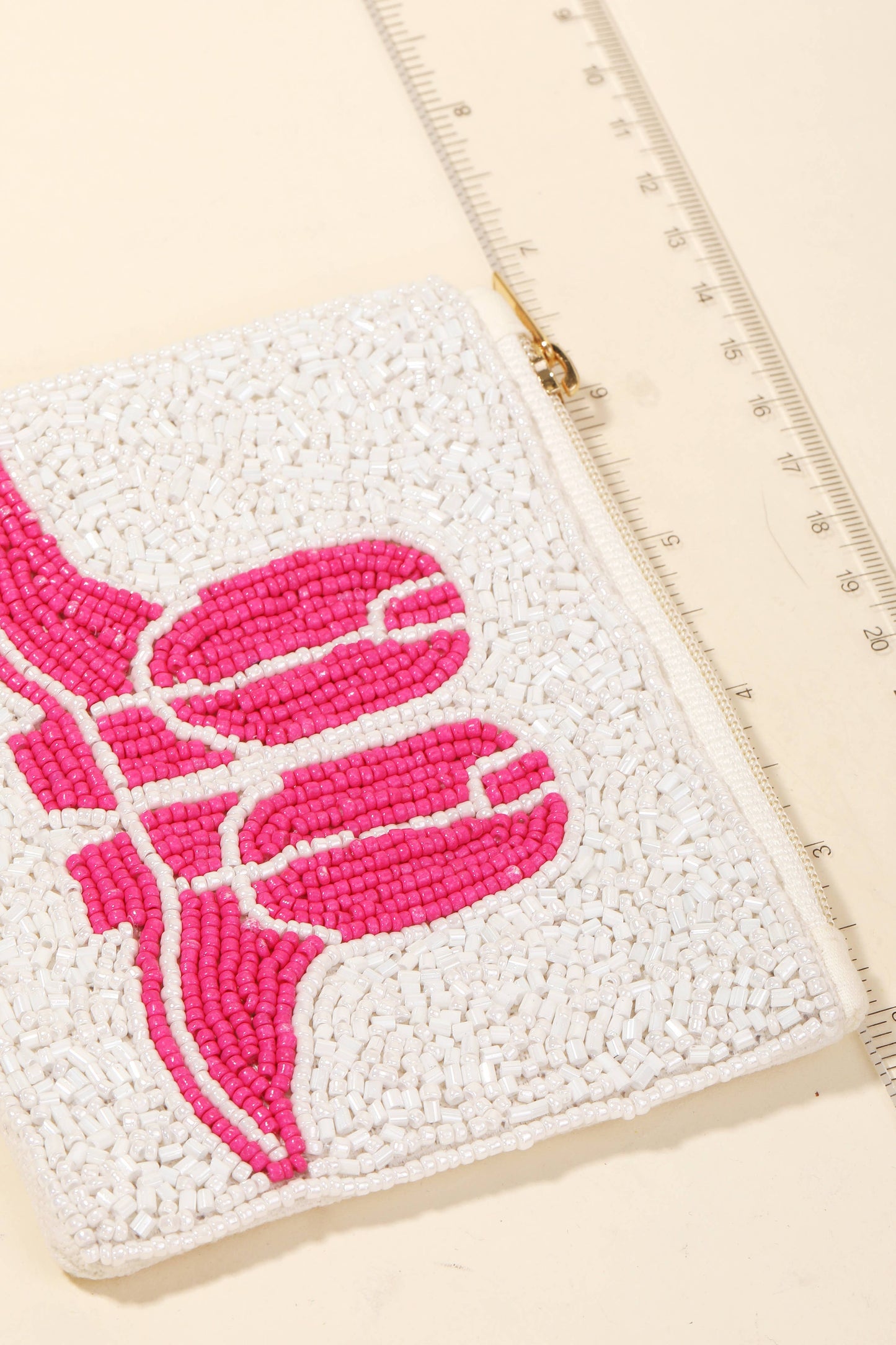 Boots Beaded Coin Purse