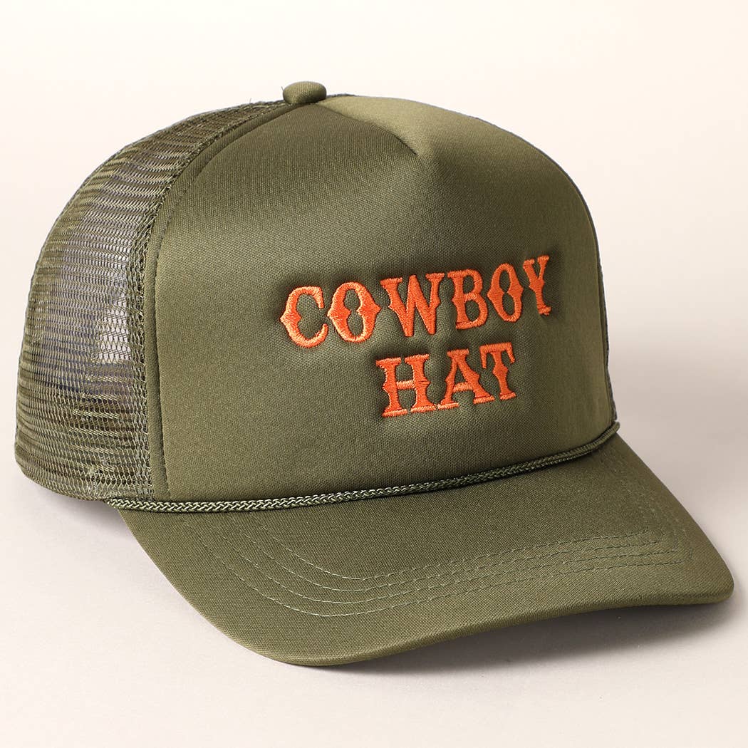 Cowboy Hat Trucker Hat