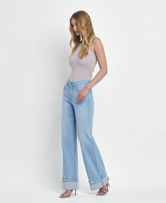 CUFFED JEANS