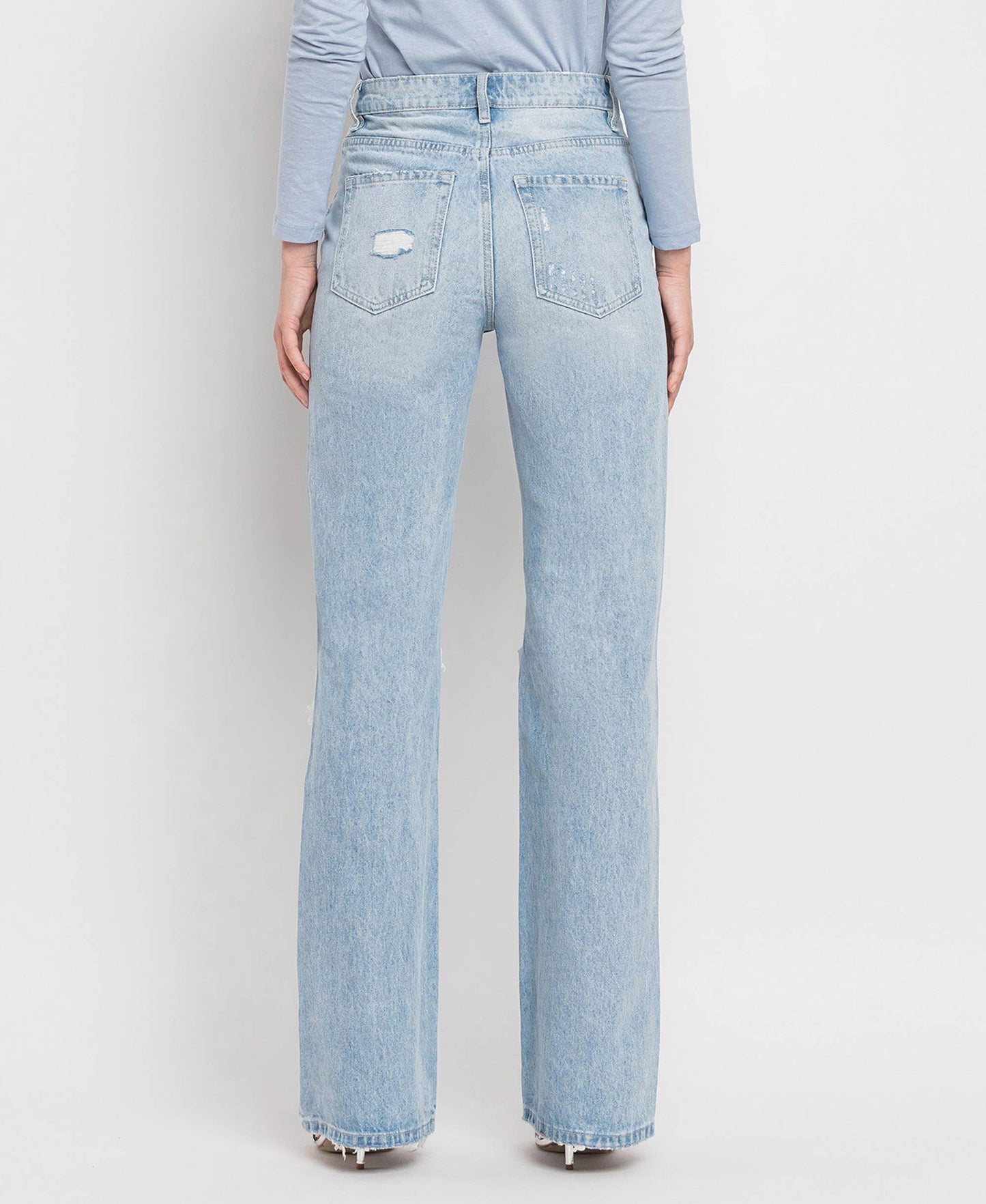 90'S VINTAGE SUPER HIGH RISE FLARE