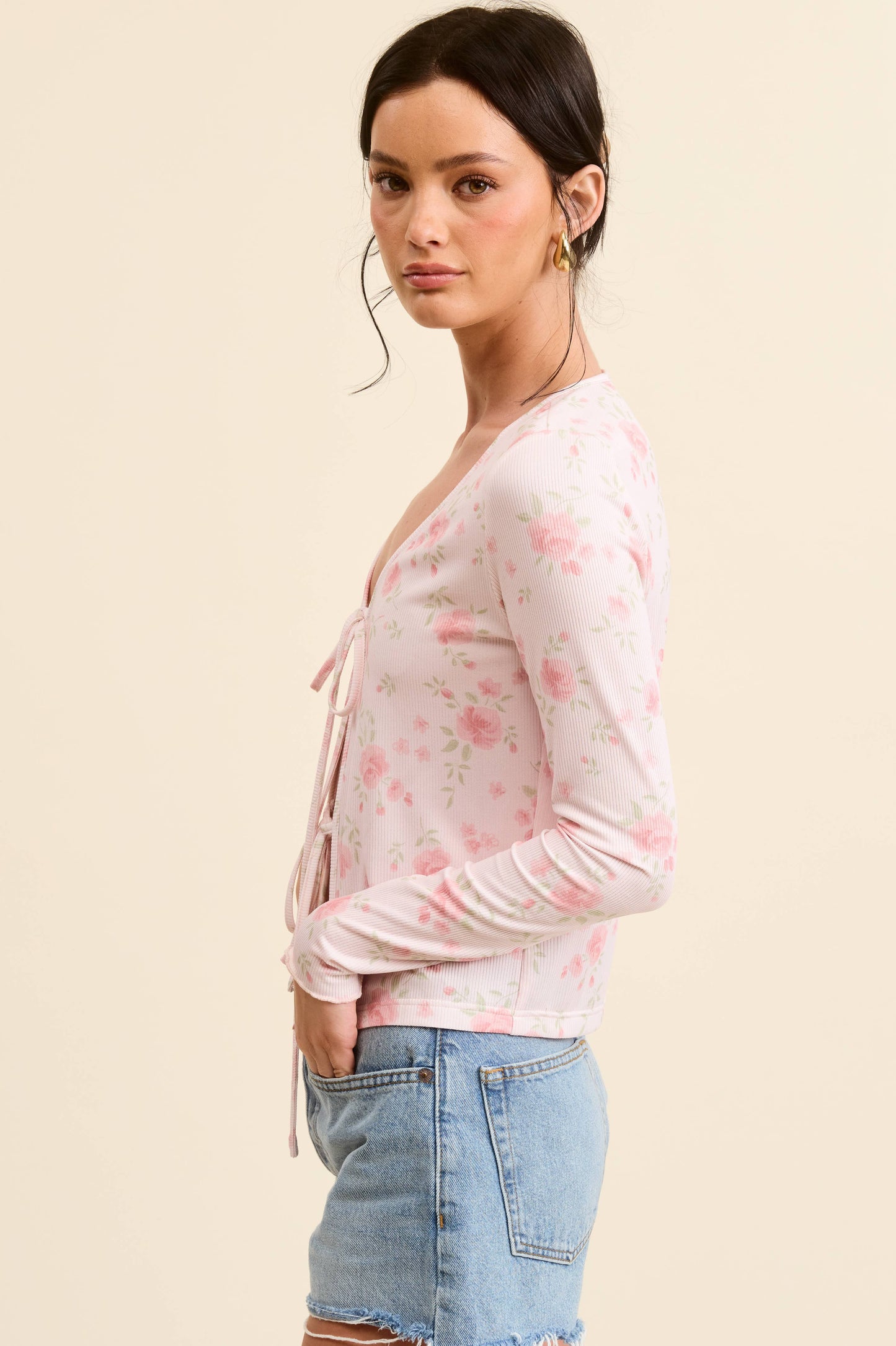 Floral Print Cardigan