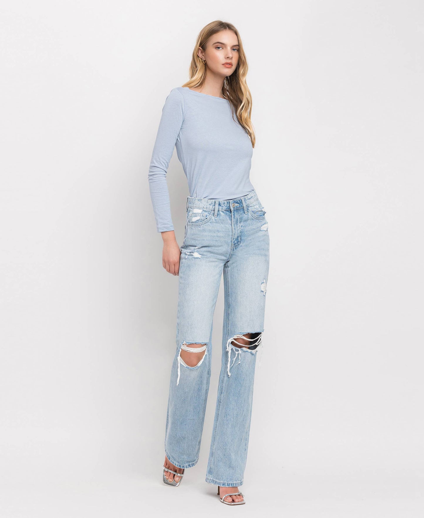 90'S VINTAGE SUPER HIGH RISE FLARE