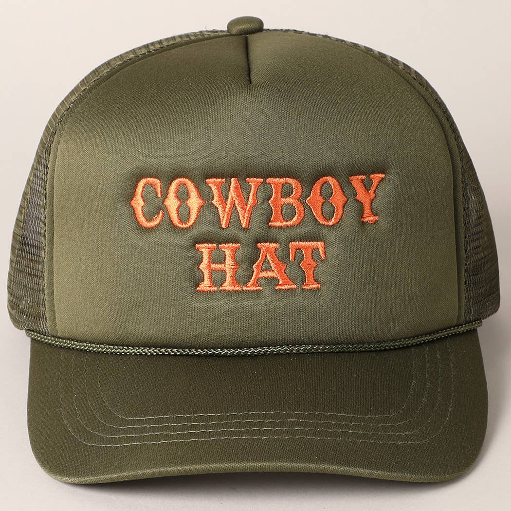 Cowboy Hat Trucker Hat