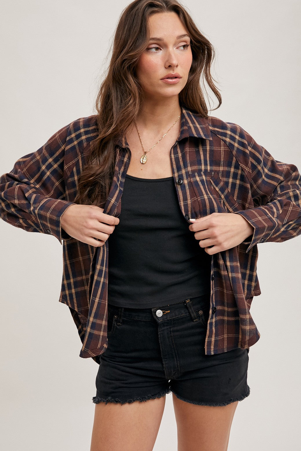Button Down Plaid Shirt