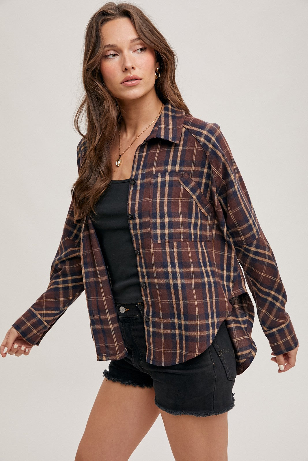 Button Down Plaid Shirt