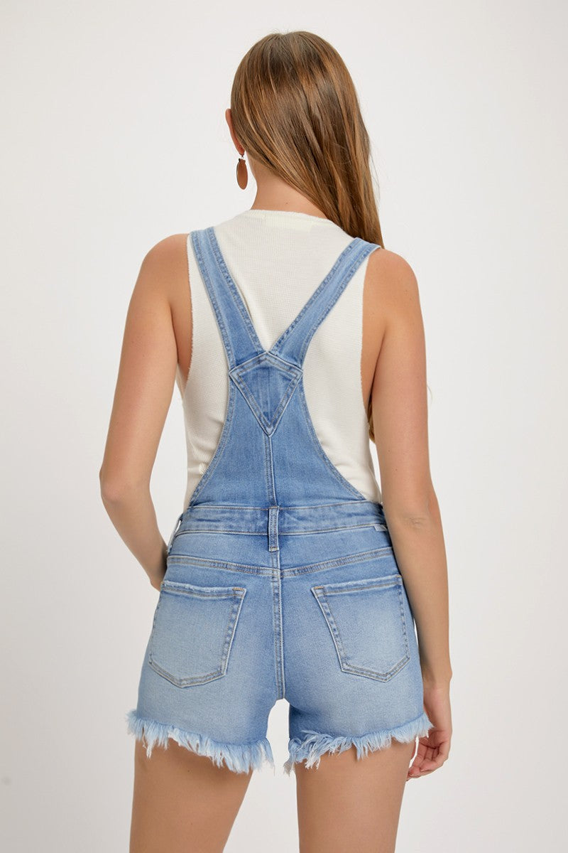 Front Distressed Overalls