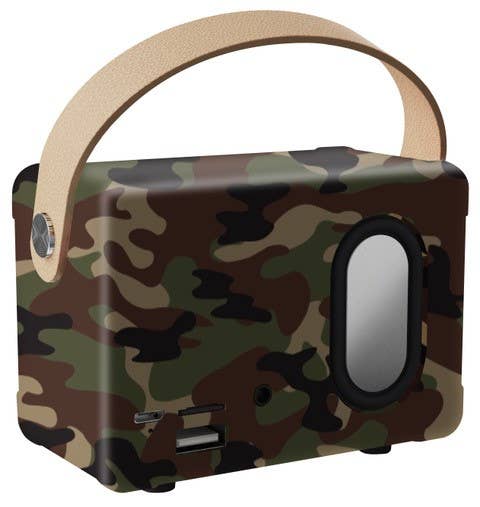 Camo Print Vintage Speaker