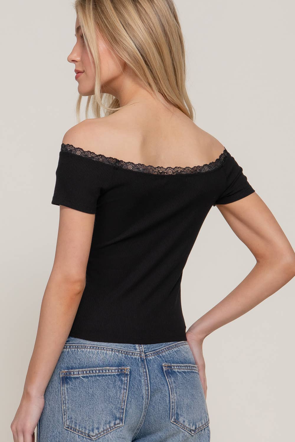Off The Shoulder Lace Top