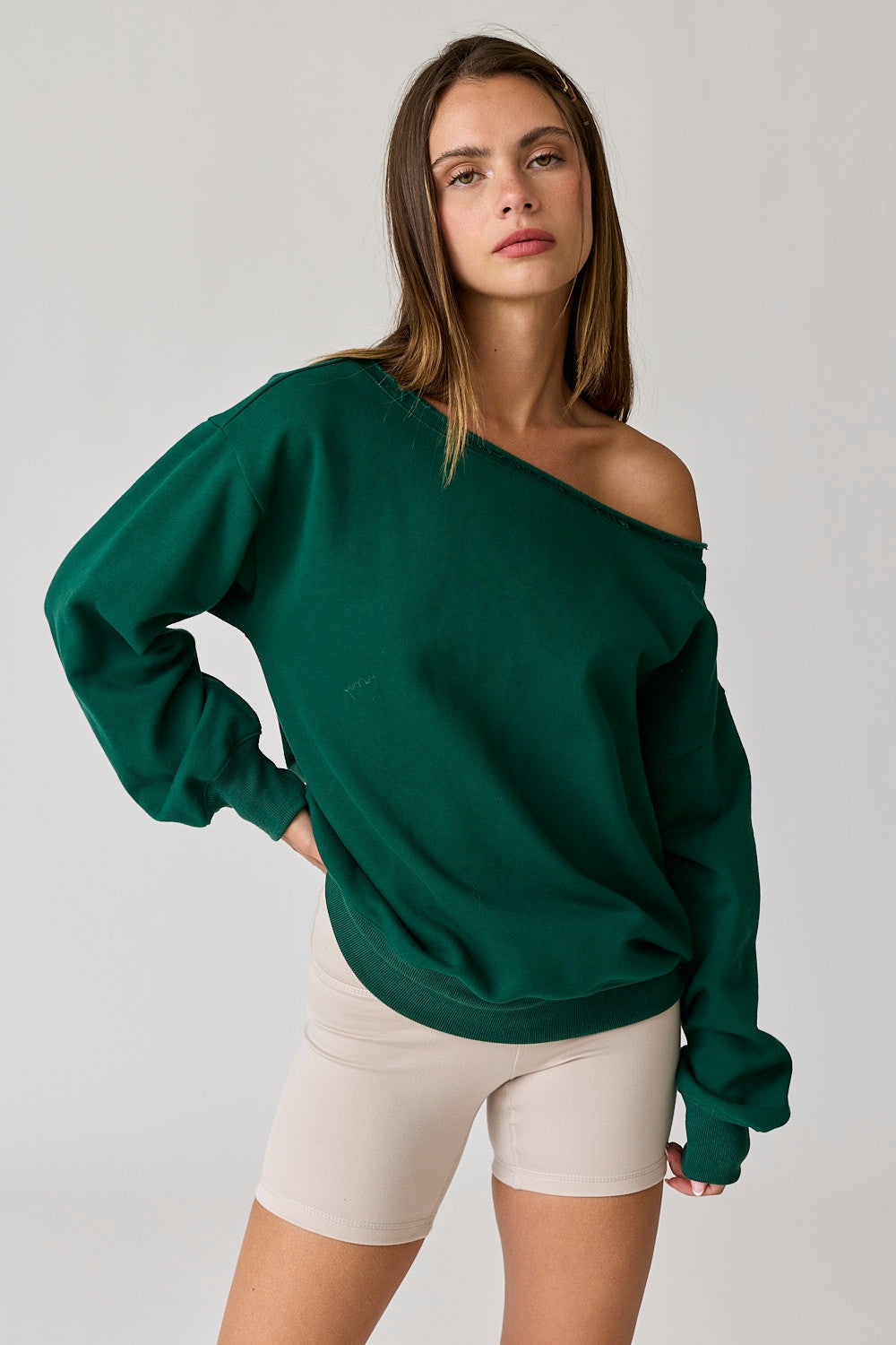 Evelyn One Shoulder Sweatshirt