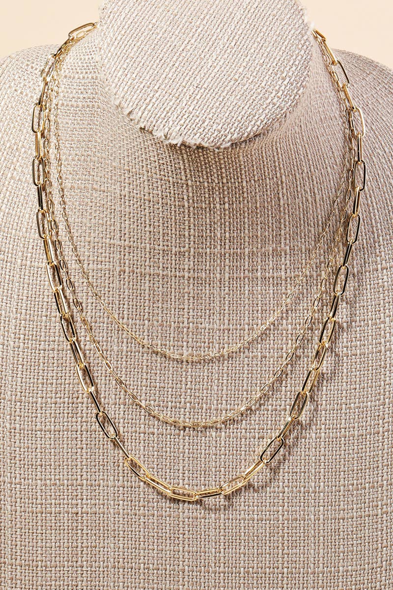 Triple Chain Necklace