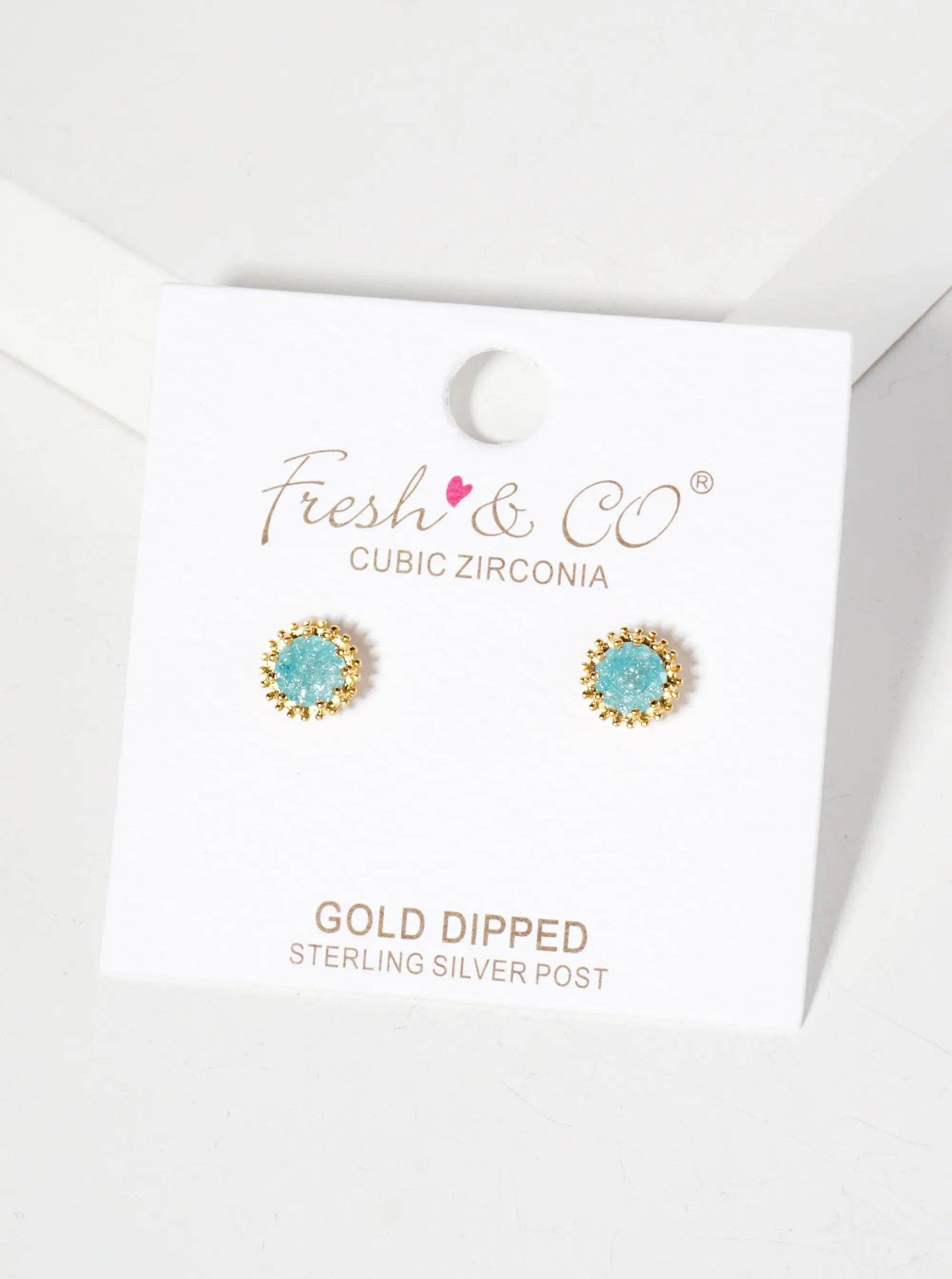 Glass Bead Stone Earrings