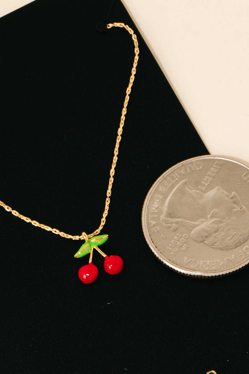 Cherry Pendant Necklace