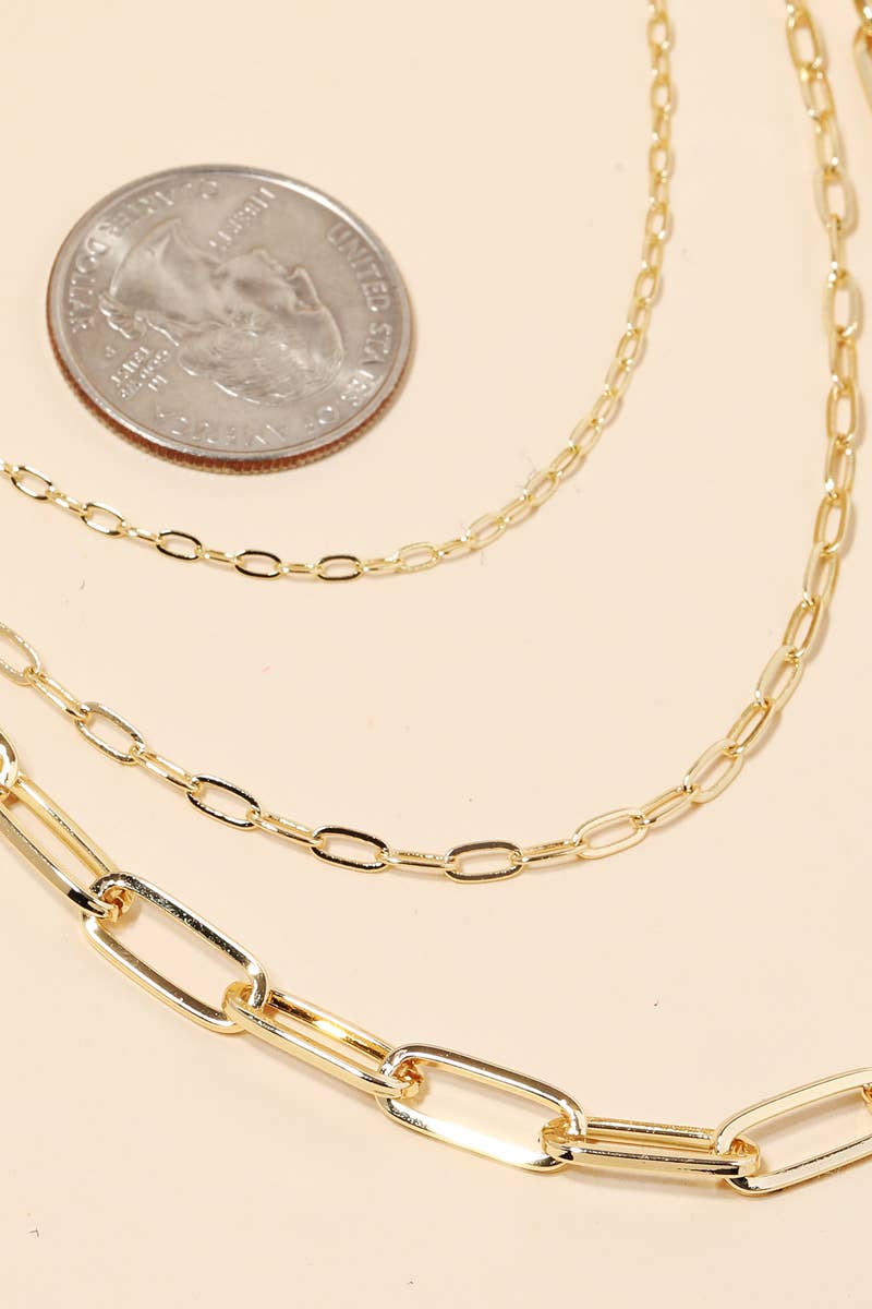 Triple Chain Necklace