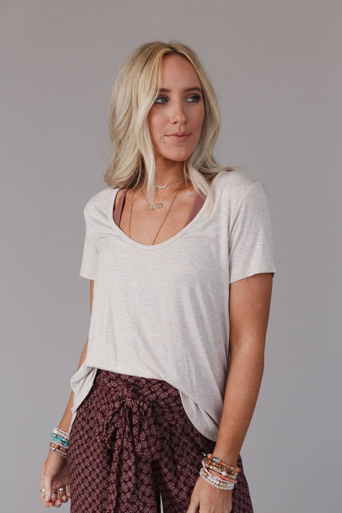 Scoop Neck Tee