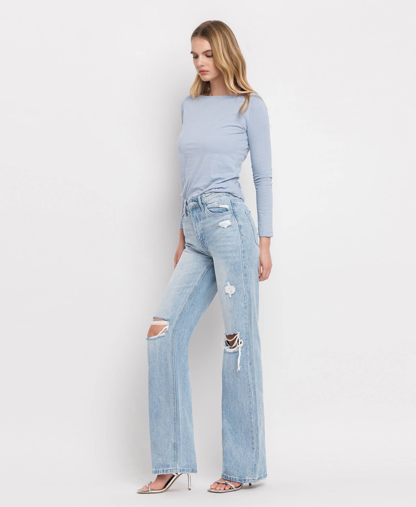 90'S VINTAGE SUPER HIGH RISE FLARE
