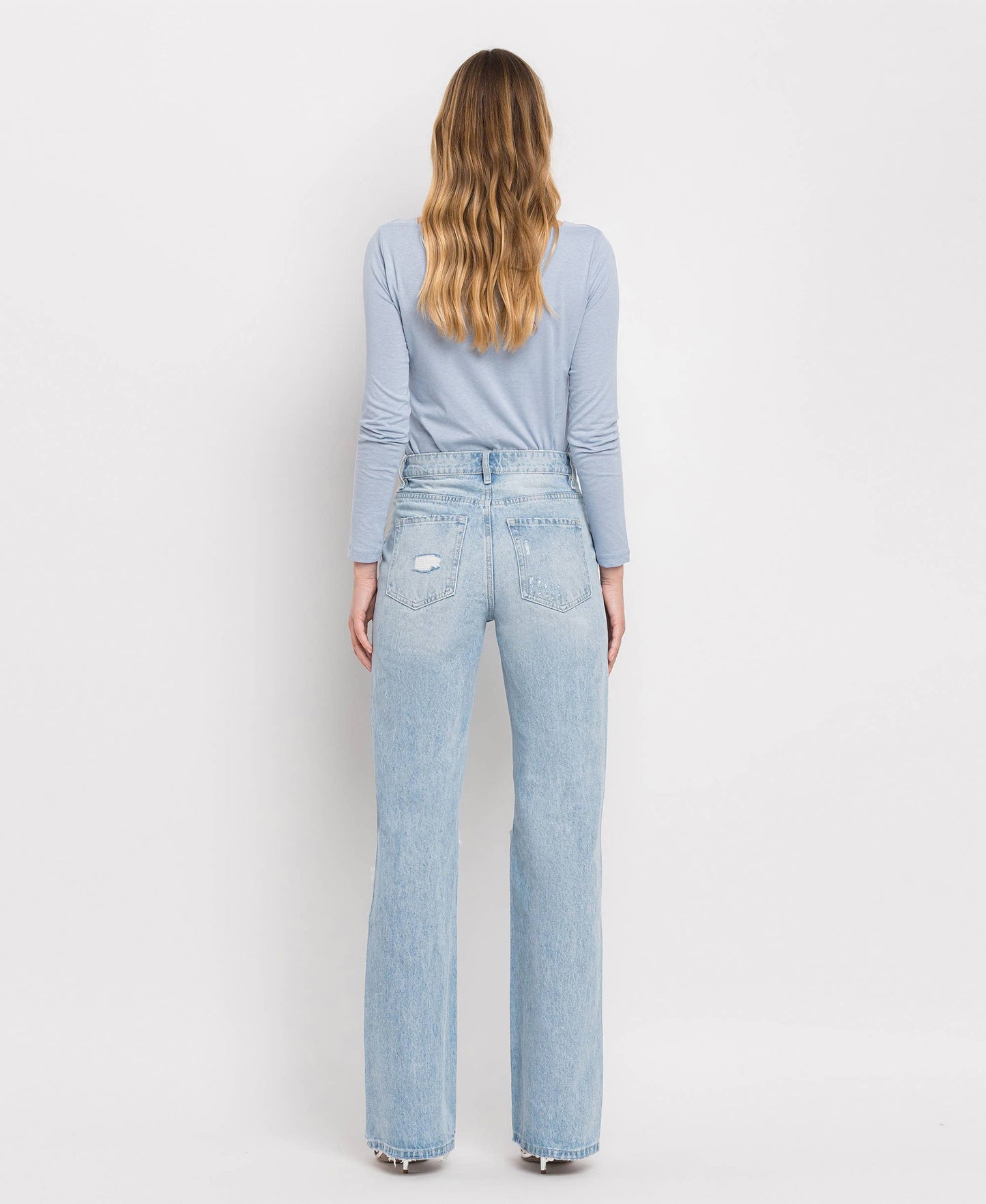 90'S VINTAGE SUPER HIGH RISE FLARE