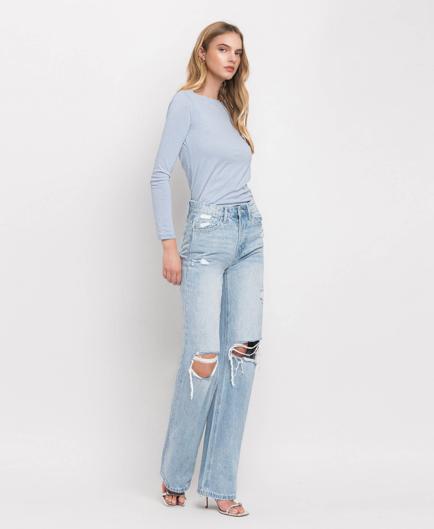 90'S VINTAGE SUPER HIGH RISE FLARE