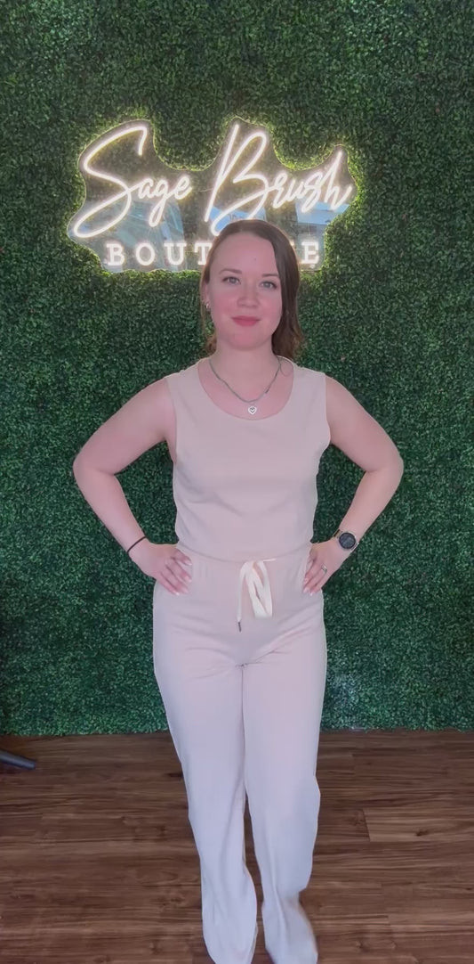 Sleeveless Daily Jumpsuit