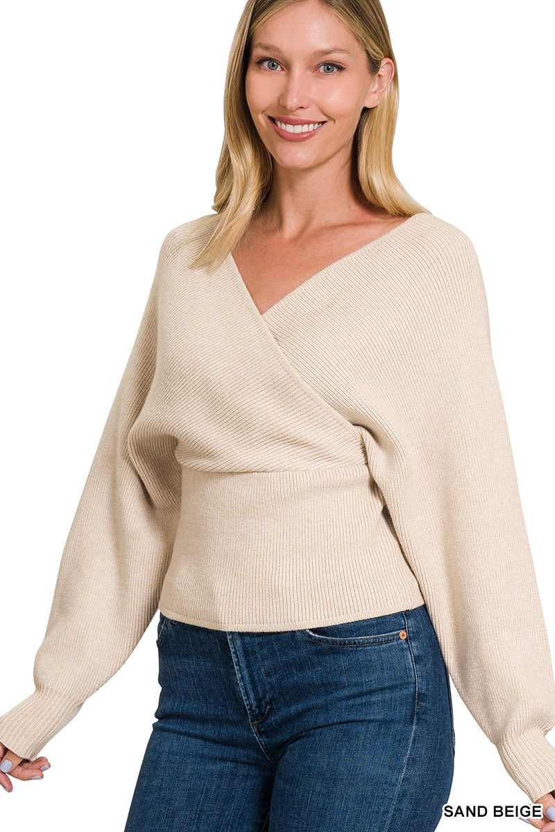 Cross Wrap Sweater