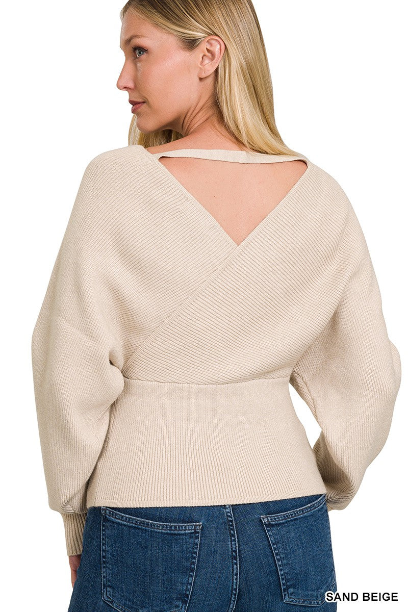 Cross Wrap Sweater