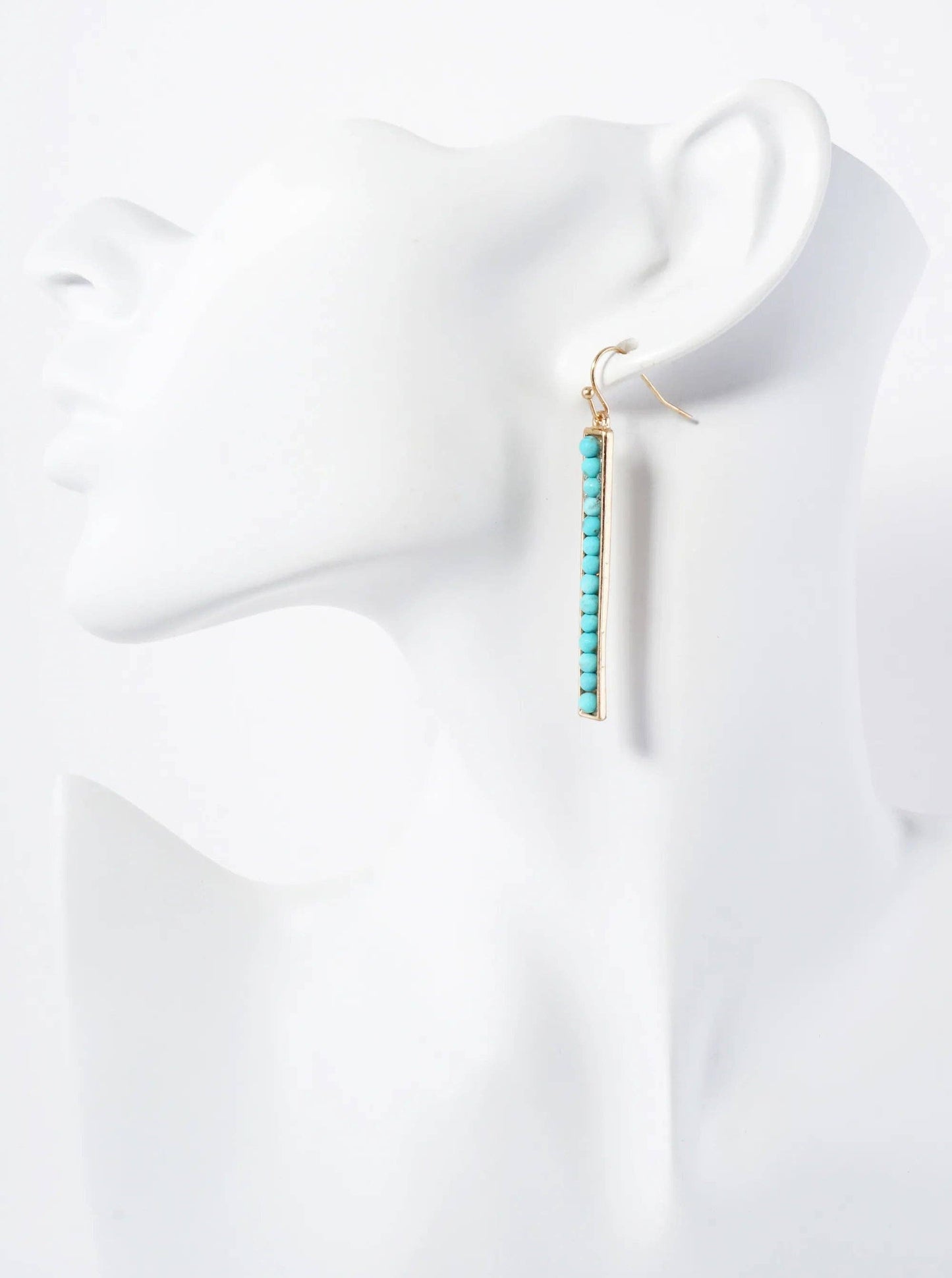 Beaded Bar Earrings