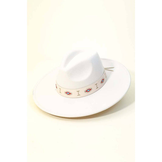 Tribal Boho Fedora Hat