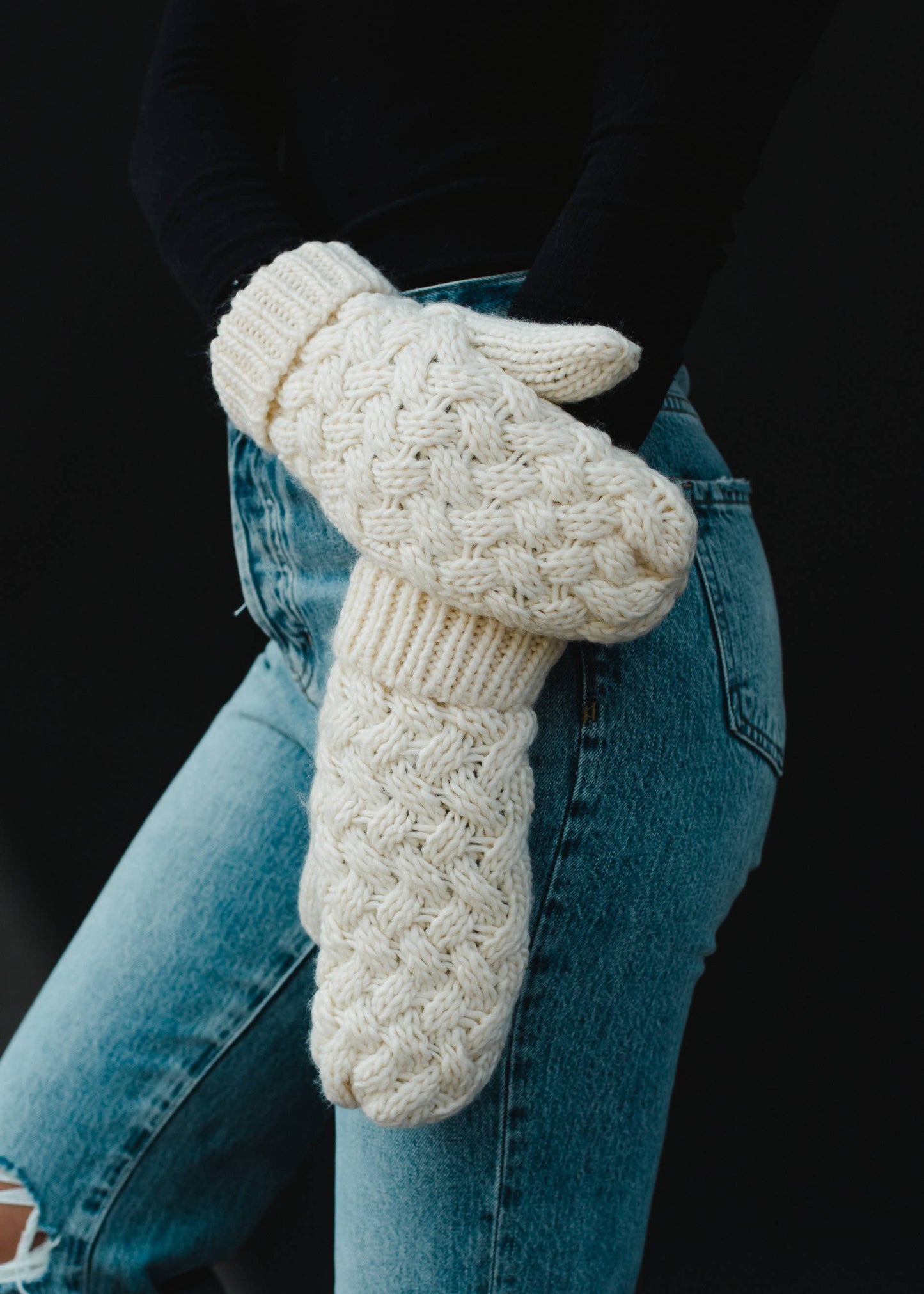 Cable Knit Mittens