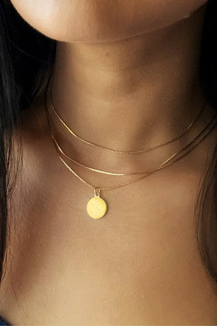 18k Gold Stainless Steel Necklace