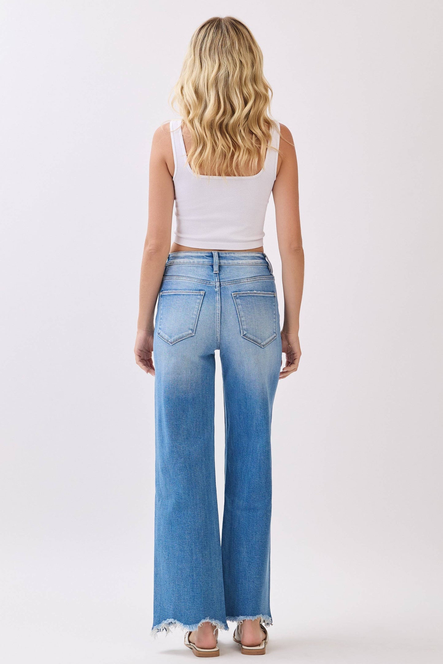 DESTROYED HEM DENIM