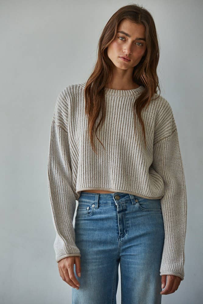 Knit Ribbed Sweater