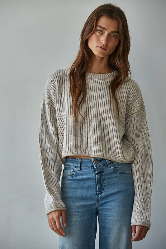 Knit Ribbed Sweater