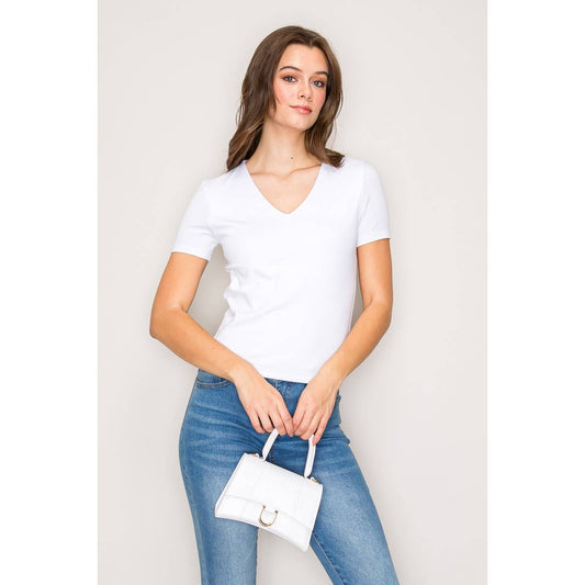 Double Layer V-Neck Tee