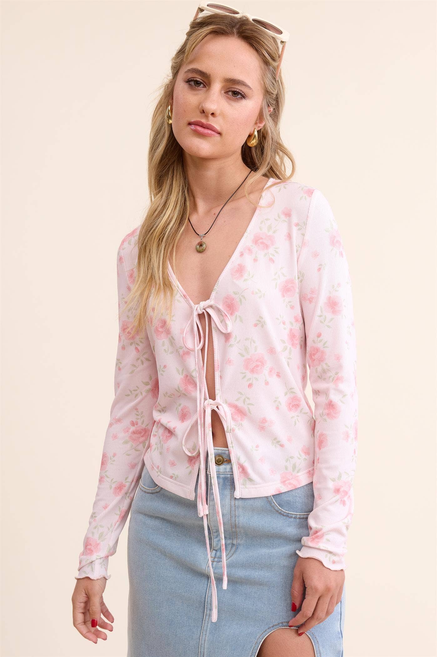 Floral Print Cardigan