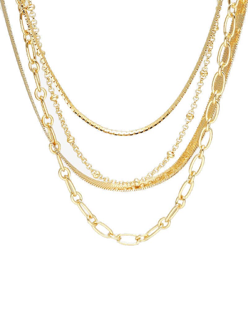Multi-Chain Layered Necklace