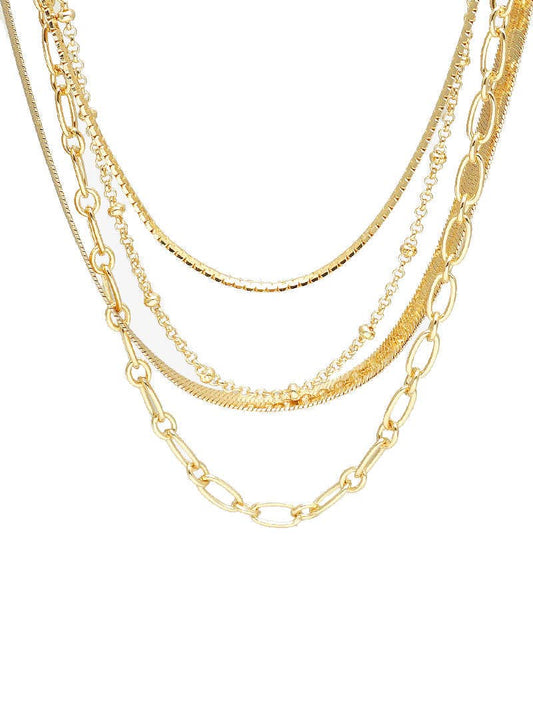 Multi-Chain Layered Necklace