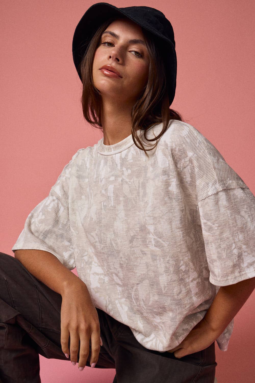CAMO RIBBED TEE