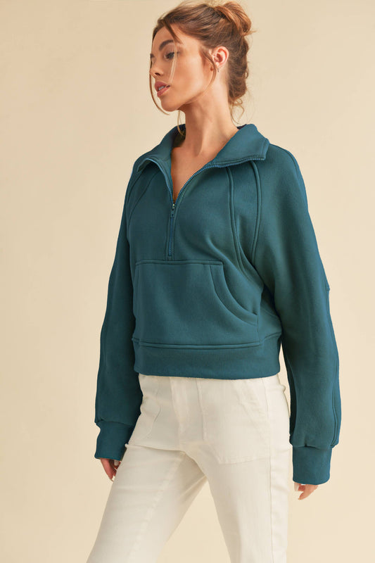 AEMI + CO-  Funnel Neck Sweatshirt