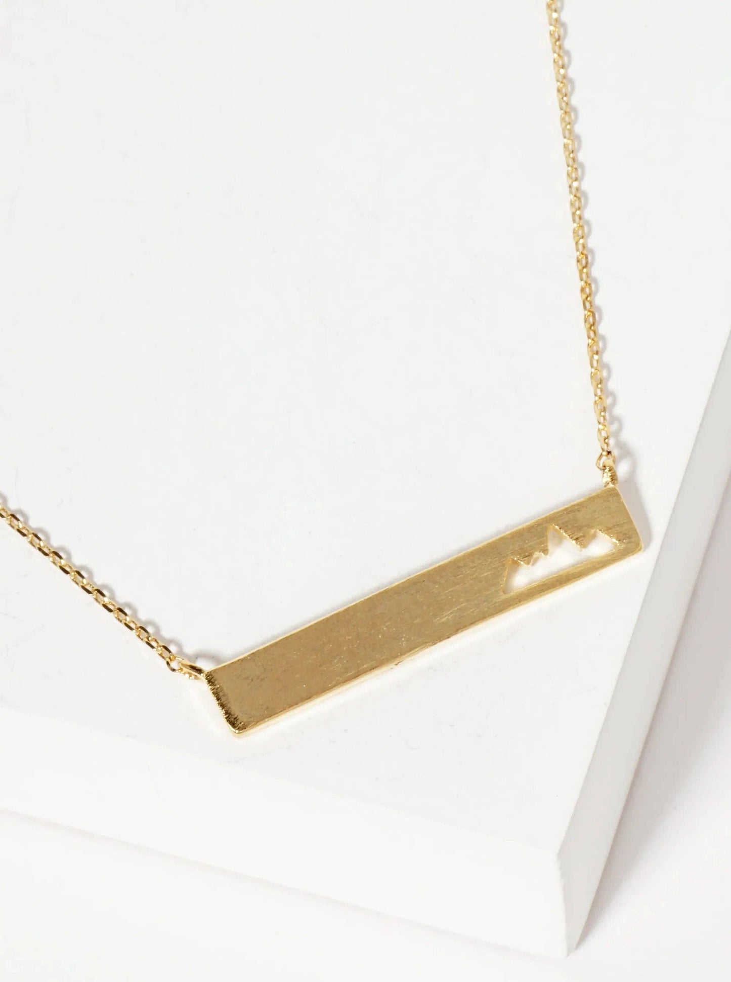 Mountain Cutout Pendant Necklace