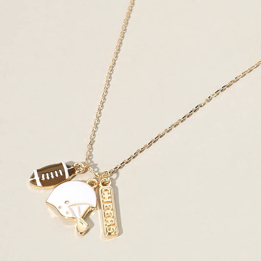 Football Pendant Necklace