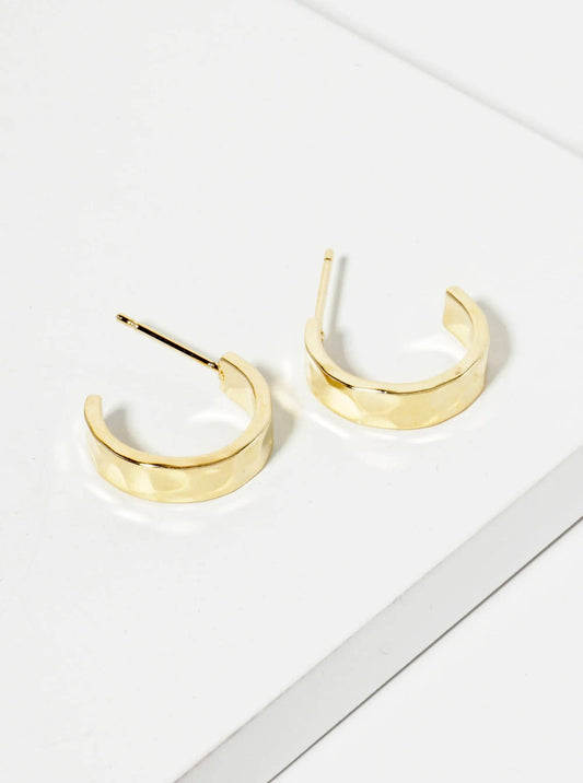 14K-Gold-Dipped Hoop Earrings